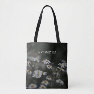 Dark Cottagecore  My Moody Era Customizable Daisy Tote Bag