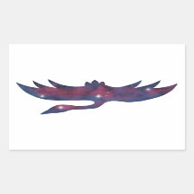 Dark Crane Starscape Sticker