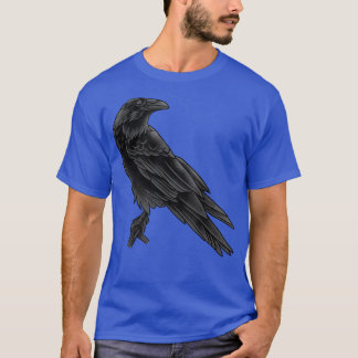 Dark Crow Goth Raven Bird Pet Crow Wild Animal Bir T-Shirt