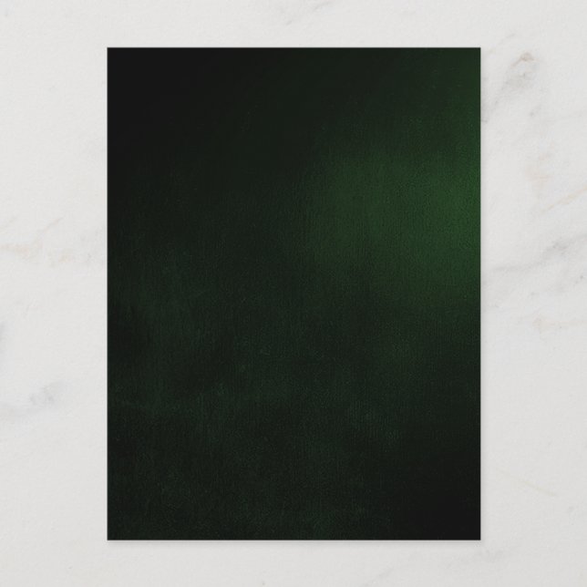 Dark Custom Green Background Postcard (Front)