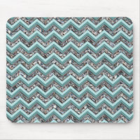 Dark Cut Glass and Teal Zigzag