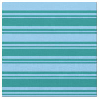 Dark Cyan and Light Sky Blue Pattern of Stripes