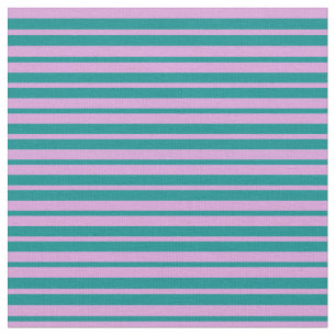 Dark Cyan and Plum Coloured Lines Pattern Fabric