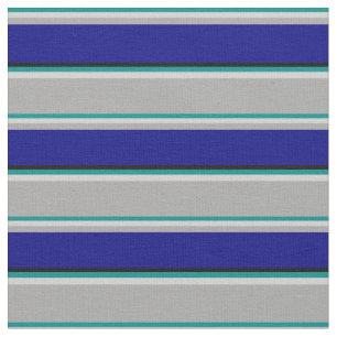 Dark Cyan, Light Grey, Dark Grey, Blue & Black Fabric