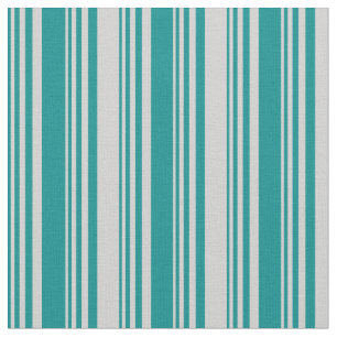 Dark Cyan & Light Grey Striped/Lined Pattern Fabric