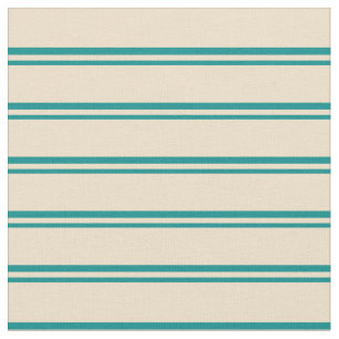 Dark Cyan & Tan Pattern Fabric