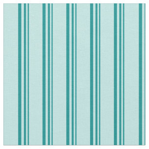 Dark Cyan & Turquoise Lines/Stripes Pattern Fabric