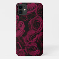 Dark deep red magenta burgundy roses