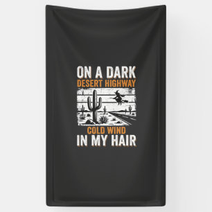 Dark Desert Highway Cactus Sunset Design_1 Banner