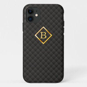 Dark Diamond Patterns Monogram iPhone 5 Case