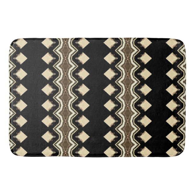 Dark Diamond Weave Bath Mat (Front)