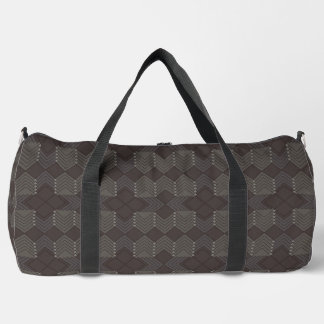 Dark Diamonds Pattern Duffle Bag