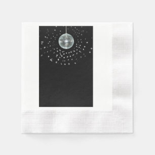 Dark Disco Ball Napkin