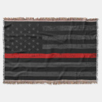 Dark Distressed Fire Fighter Flag