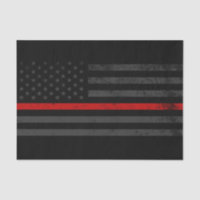 Dark Distressed Fire Fighter Flag