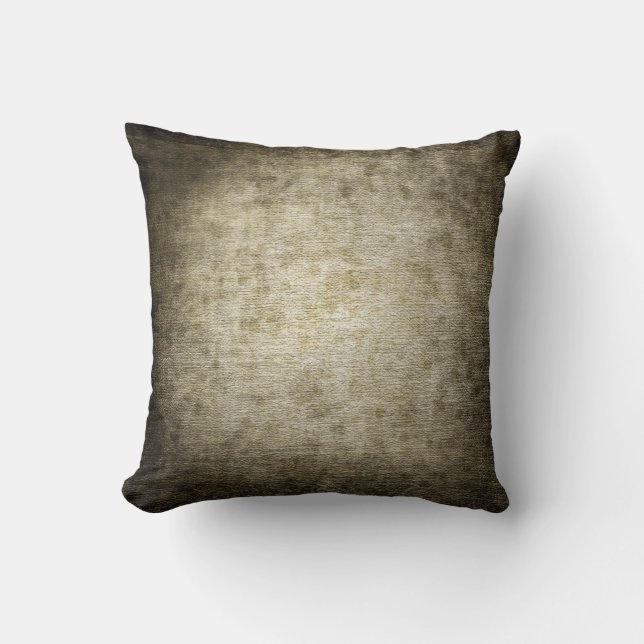 Dark Distressed Pattern Throw Pillow (Front)
