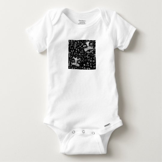 Dark dolls scary products baby onesie