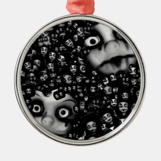 Dark dolls scary products metal ornament
