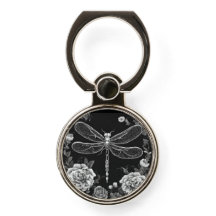 Dark Dragonfly Roses Witchy 
