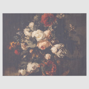 Dark Dramatic Moody Autumn Floral Wedding Gift Tissue Paper