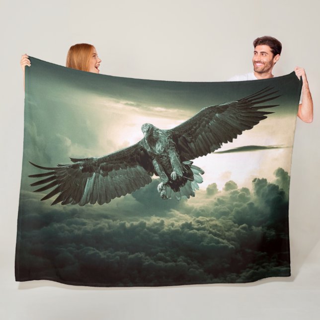 DARK EAGLE FLEECE BLANKET (In Situ)
