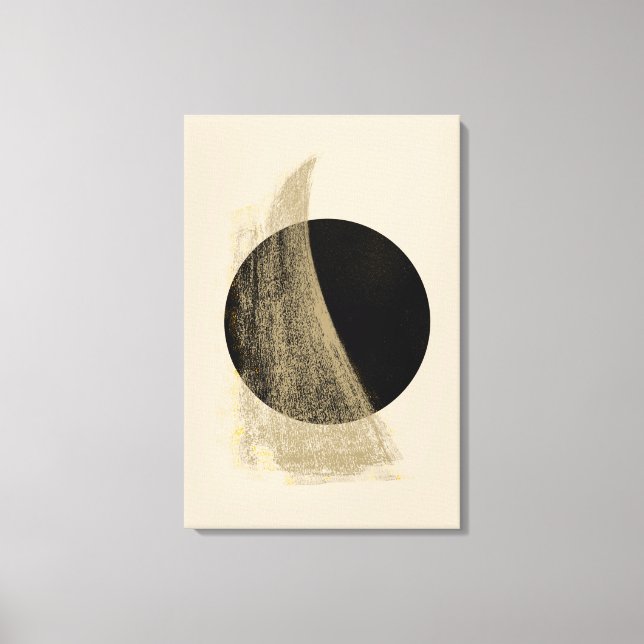Dark Earthy Moon Canvas Print (Front)