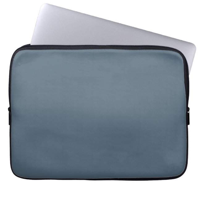 Dark Electric Blue Solid Colour Laptop Sleeve (Front)