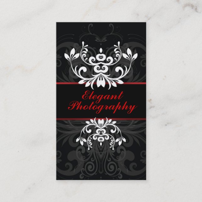 Dark Elegance Business Card (Front)