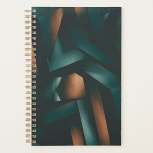 Dark Elegance Geometric Pattern Planner
