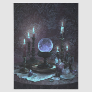 Dark Elegant Romantic Gothic Table  Tissue Paper