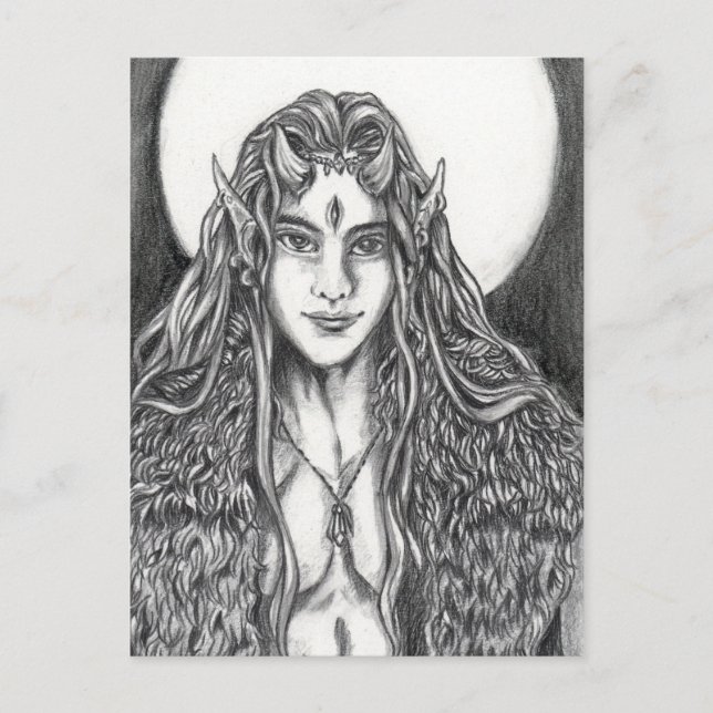 Dark Elf Postcard (Front)