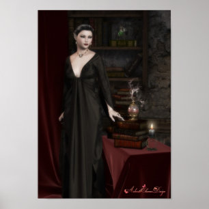 Dark Elven Fantasy Poster