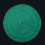 Dark Emerald Green Blue Solid Colour Design  Dartboard<br><div class="desc">Classic vintage retro Classic Dark Emerald Green Blue solid coloured decor for home and gifts. Classic Dark Emerald Green colour home decor and accessories. Trendy Dark Emerald Green colour fashion,  emerald bluish green colour design.</div>