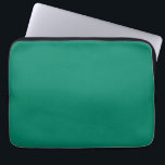 Dark Emerald Green Blue Solid Colour Design Laptop Sleeve<br><div class="desc">Classic vintage retro Classic Dark Emerald Green Blue solid coloured decor for home and gifts. Classic Dark Emerald Green colour home decor and accessories. Trendy Dark Emerald Green colour fashion,  emerald bluish green colour design.</div>