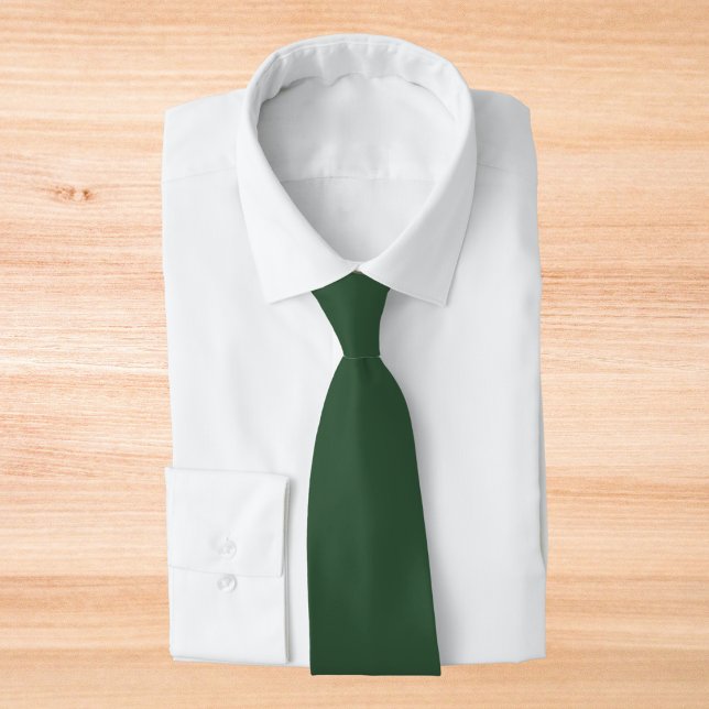 Dark Emerald Green Solid Color Tie (Creator Uploaded)