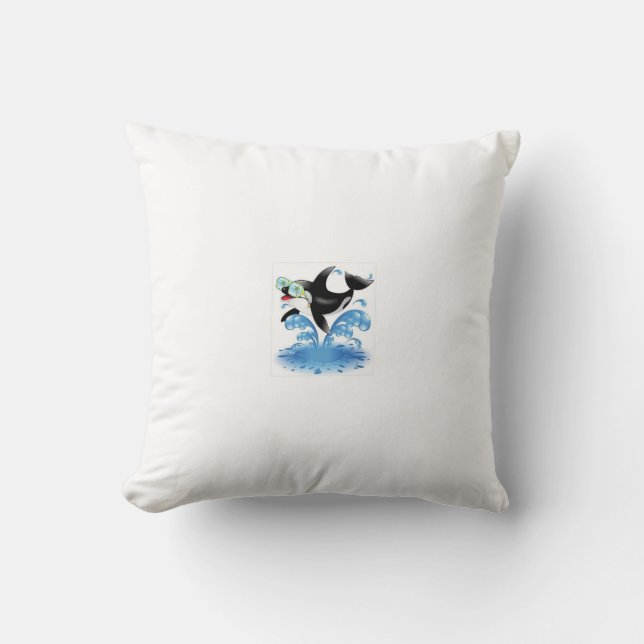 Dark Excellence Throw Pillow (Front)