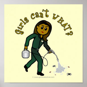 Dark Exterminator Girl Poster