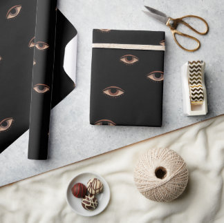 Dark Eye Pattern Wrapping Paper