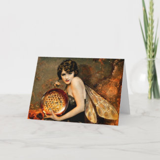 Dark eyed Bee Fae Card