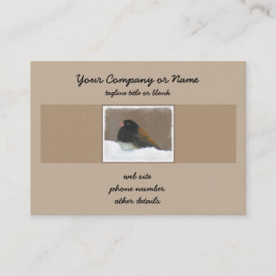 Dark-Eyed Junco Painting - Original Bird Art Business Card