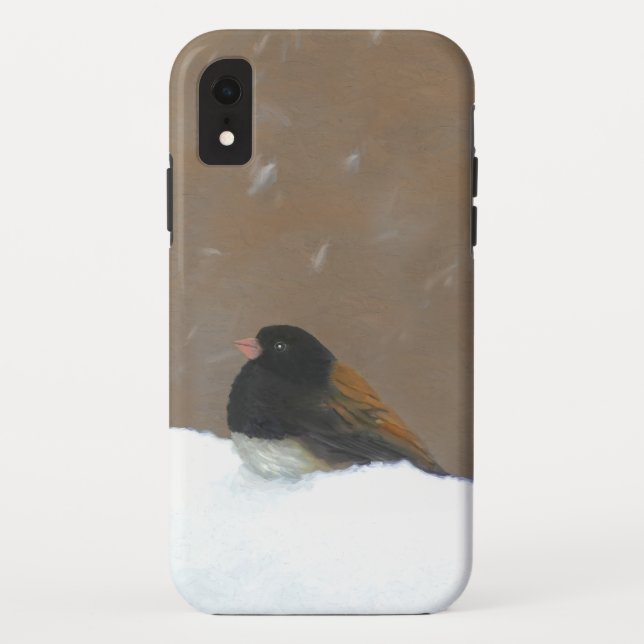 Dark-Eyed Junco Painting - Original Bird Art Case-Mate iPhone Case (Back)