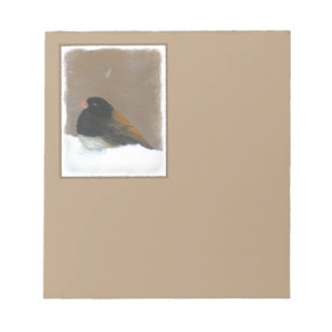 Dark-Eyed Junco Painting - Original Bird Art Notepad