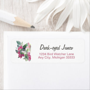 Dark Eyed Junco Watercolor Art Return Adresse