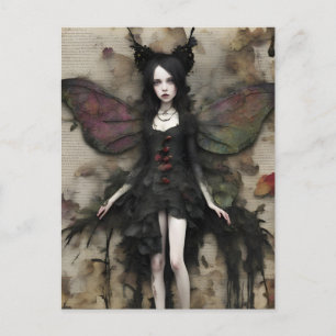 Dark Fairy Collage Postcard