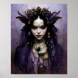 Dark Fairy Goth Gothic Fantasy Art Poster