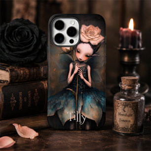Dark Fairycore Rose Personalized Fantasy Art iPhone 16 Pro Max Case