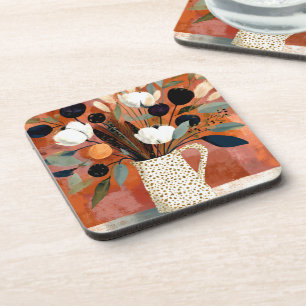 Dark Fall Sprigs Speckled Pitcher Coaster