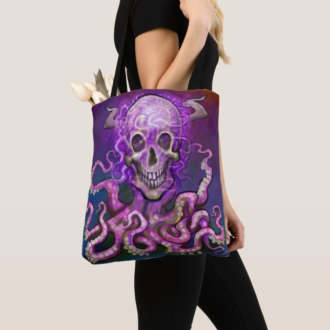 Dark Fantasy Art Tote Bag (Close Up)