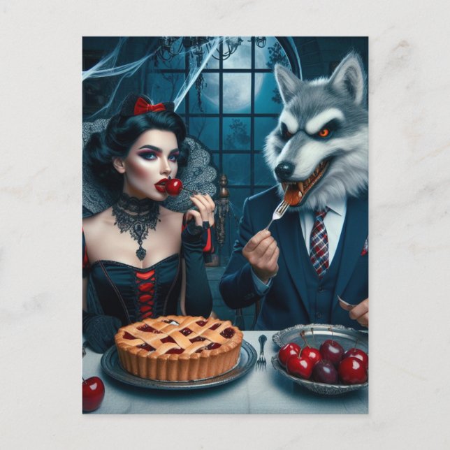 Dark Fantasy Collision Postcard (Front)