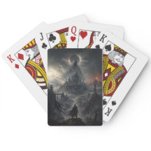 Dark Fantasy Eclipse Gothic Castle Poker Playing